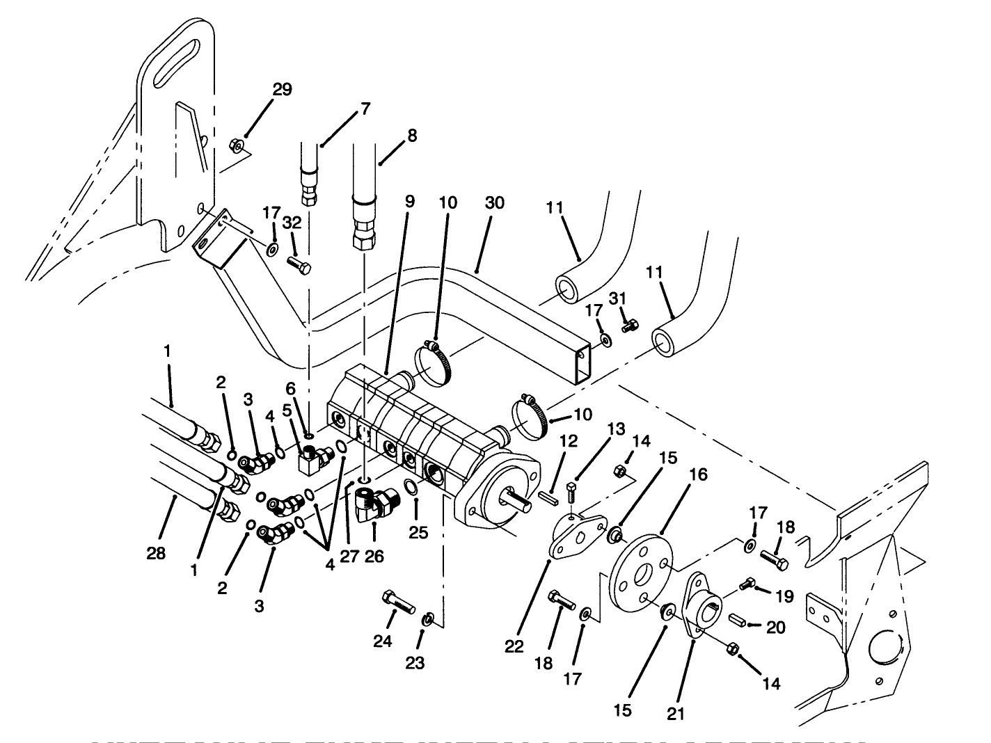 Hydraulic Pump Installation Assembly