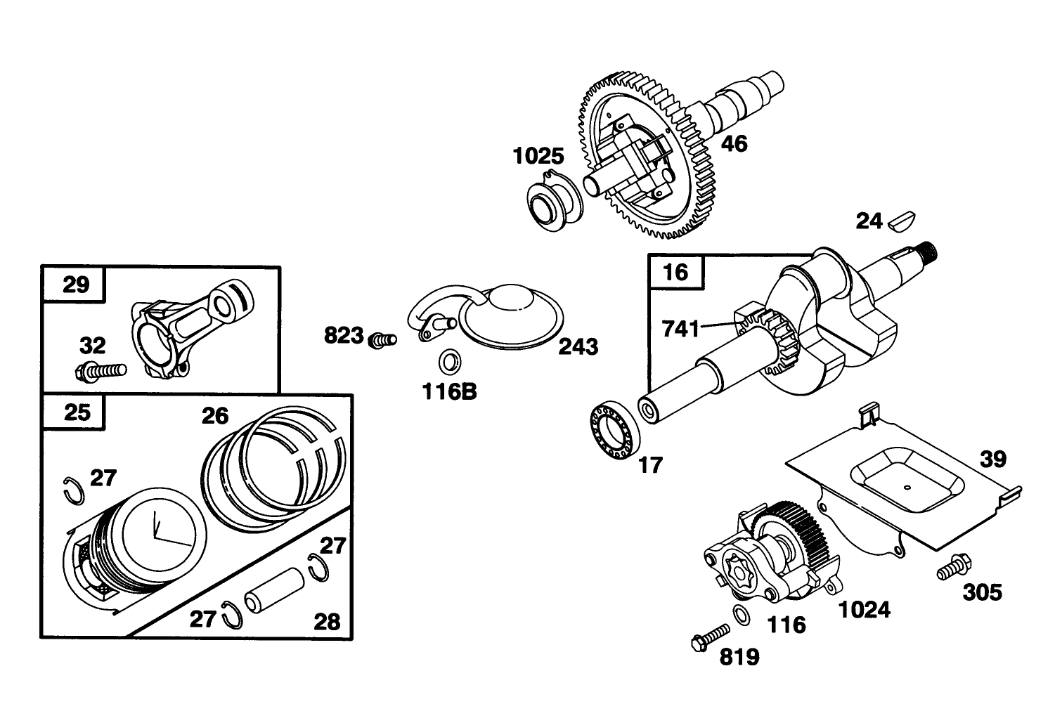 Engine Briggs & Stratton Model 303447-0479-01