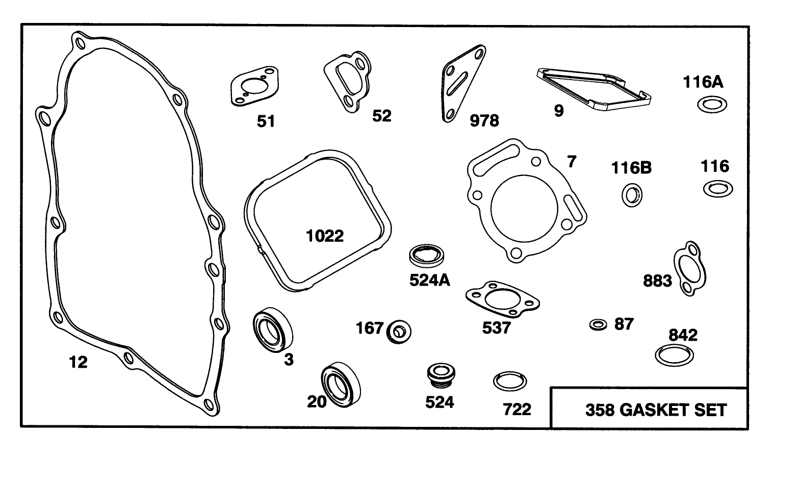 Engine Briggs & Stratton Model 303447-0479-01