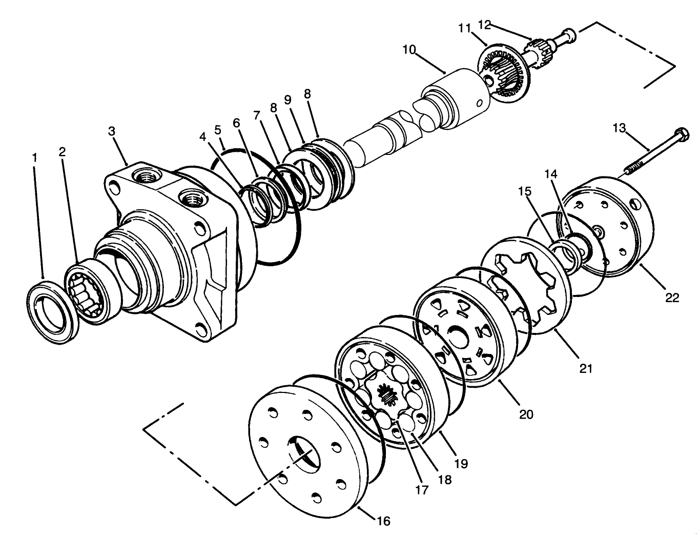 Hydraulic Drive Motor Assembly