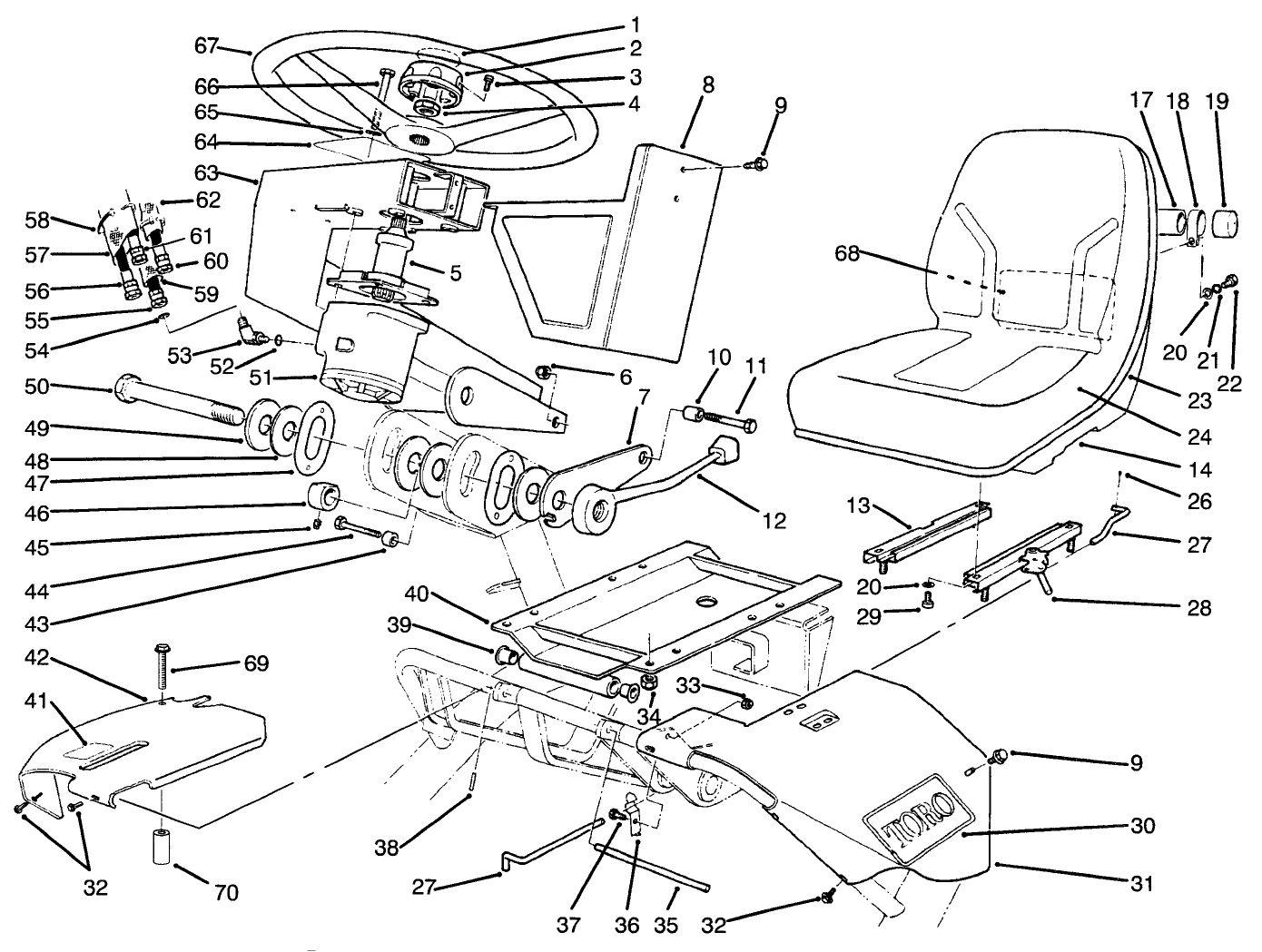 Steering & Seat Assembly