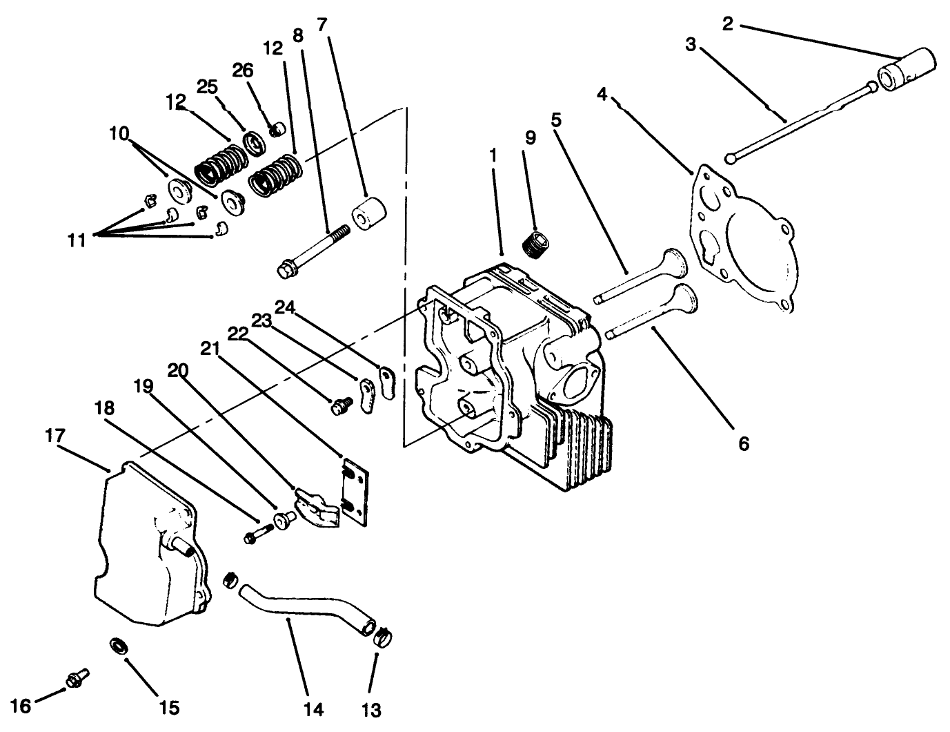 Cylinder Head/valve/breather