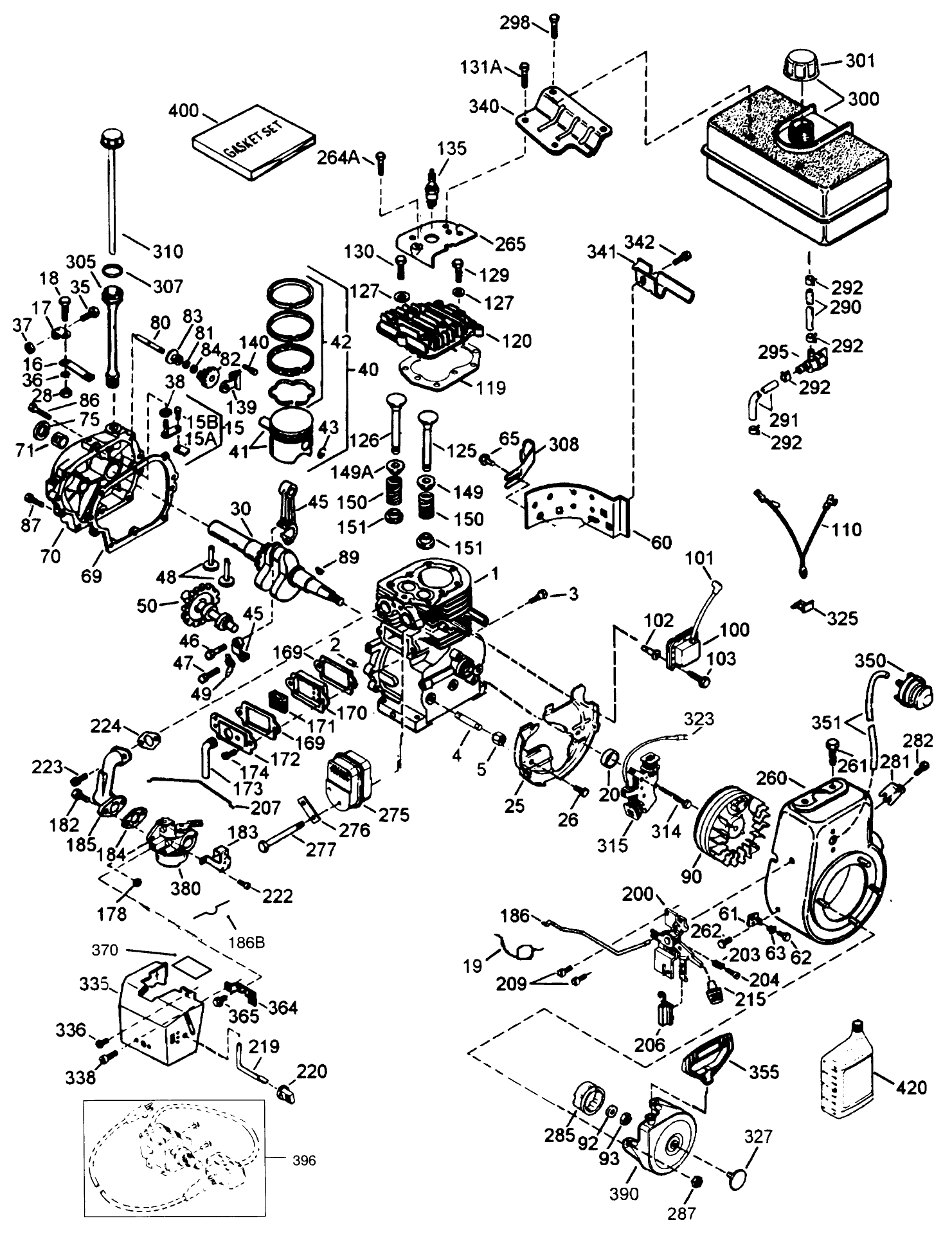 Engine Tecumseh Model Hmsk80-155386t (cont.)