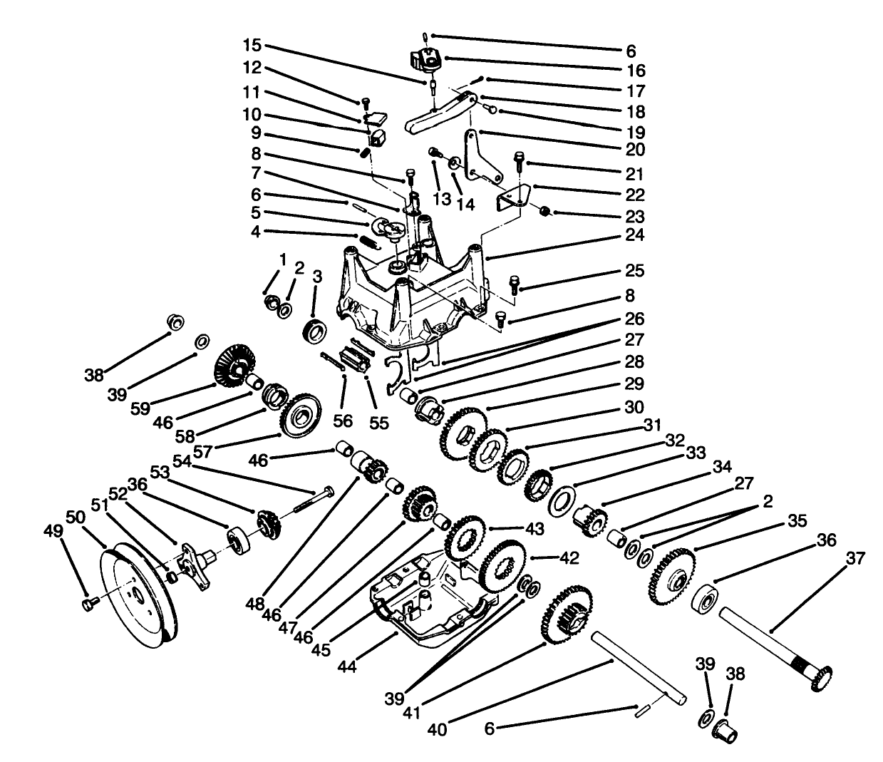 Transmision Assembly No. 66-8030 (continued)