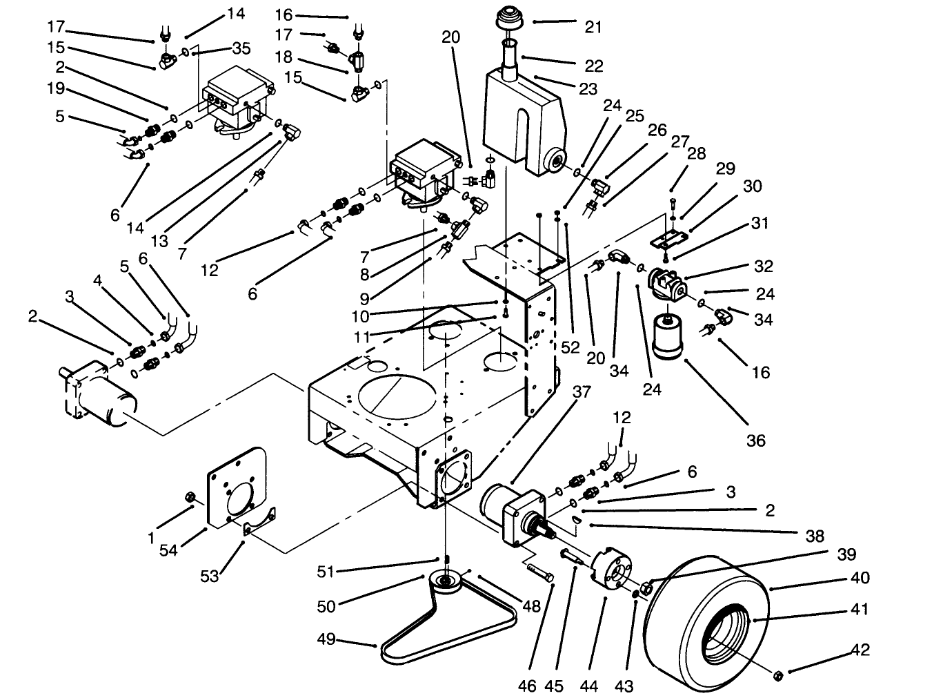 Wheel Assembly & Hydraulic Components