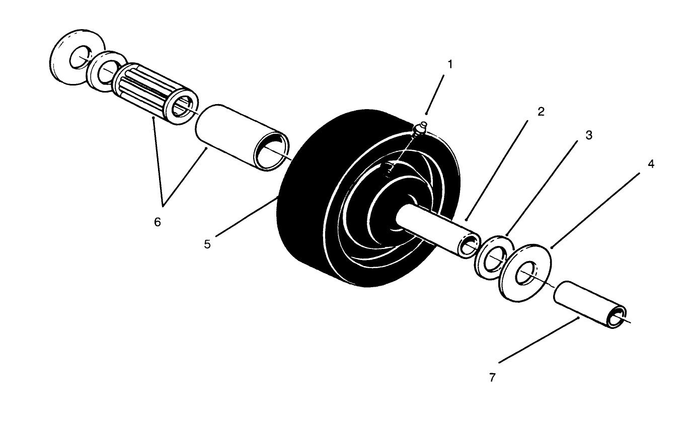 Castor Wheel Assembly No. 27-1050 (optional)