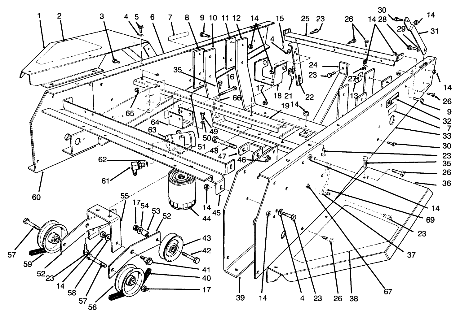 Frame & Jackshaft Assembly