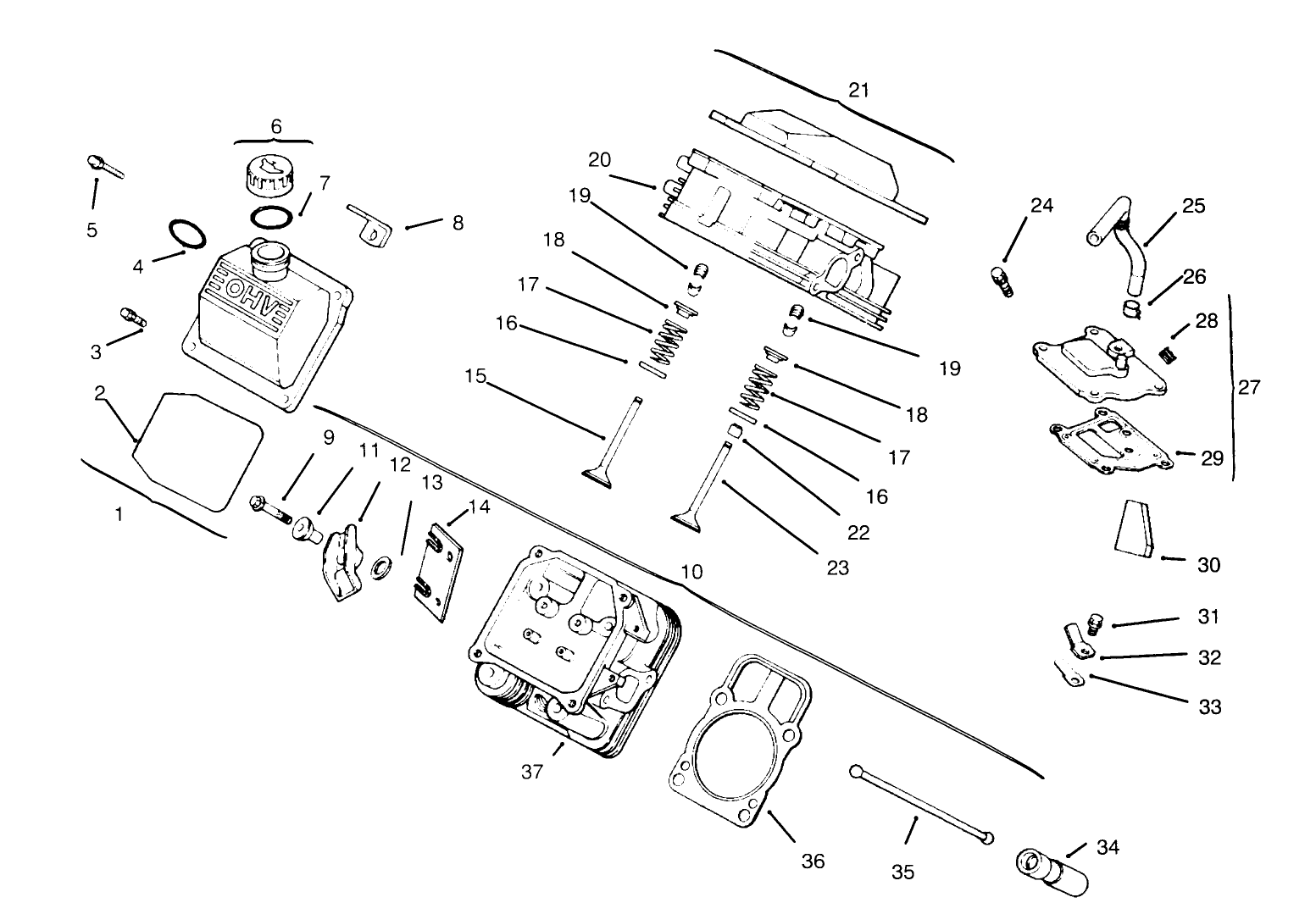 Cylinder Head, Valve & Breather