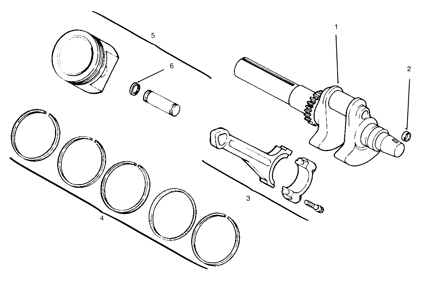 Crankshaft Piston And Rings