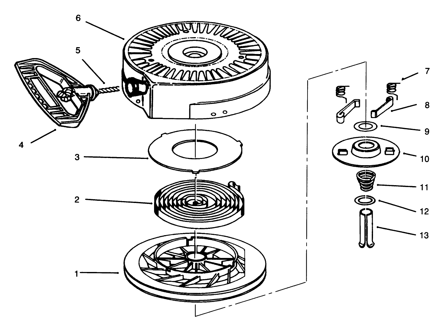 Rewind Starter No. 590646