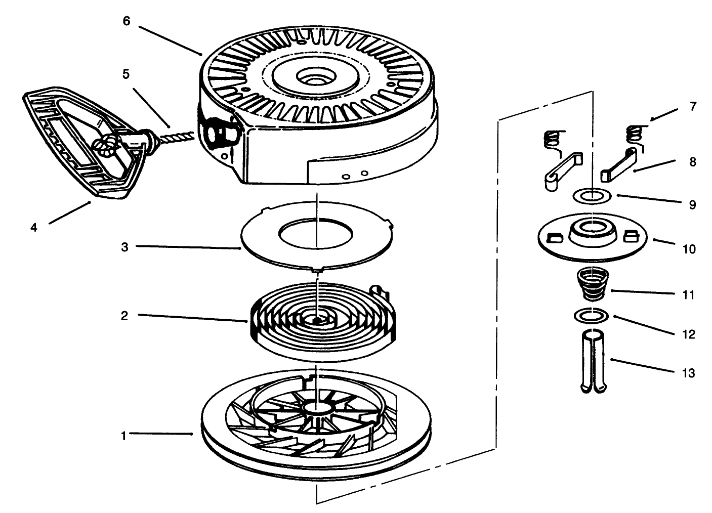 Rewind Starter N0. 590646