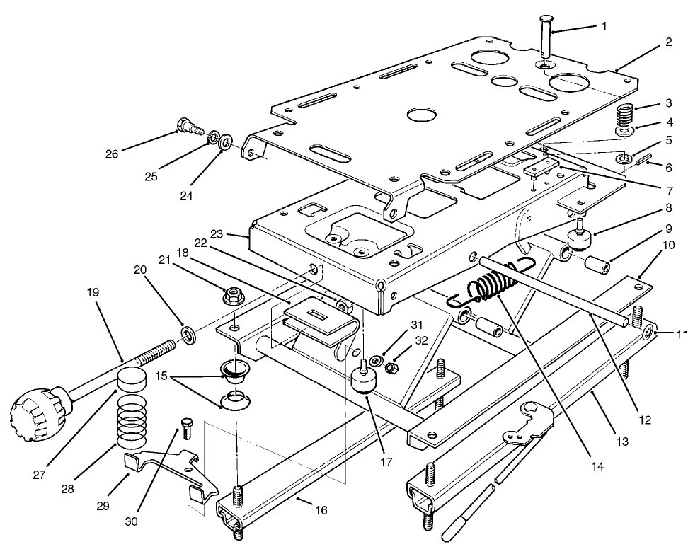 SEAT SUSPENSION ASSEMBLY