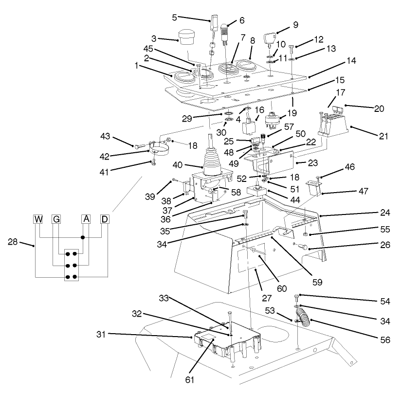 CONTROL CONSOLE ASSEMBLY