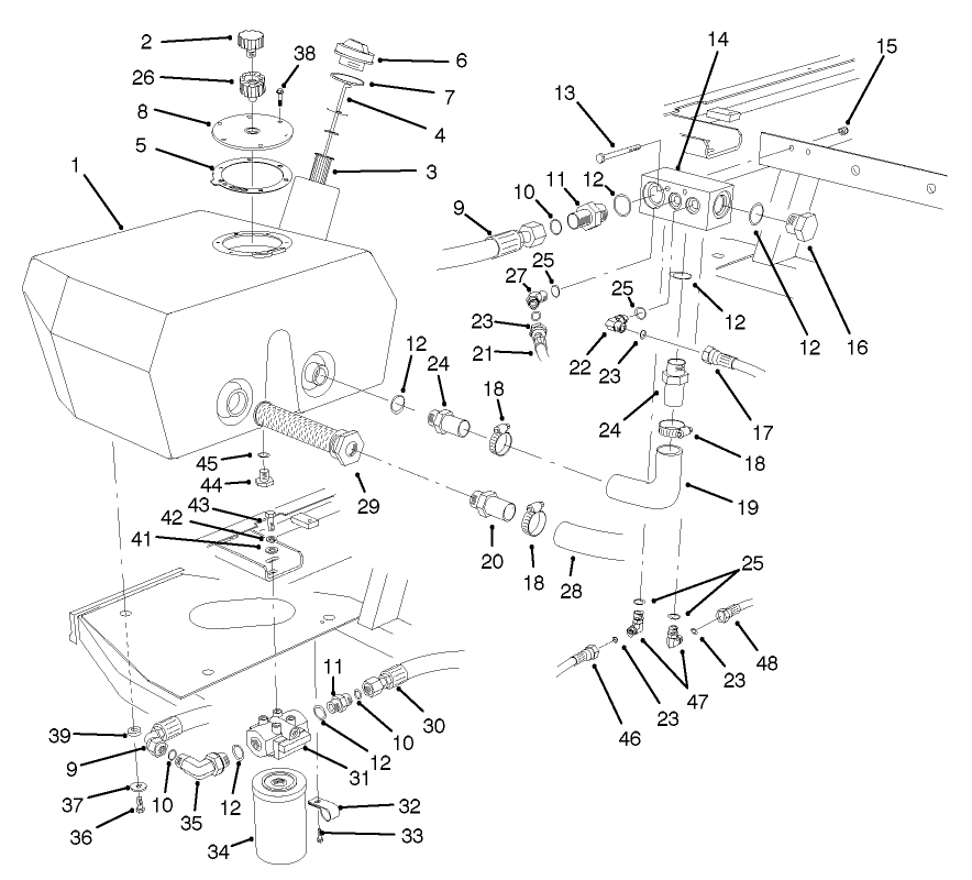 HYDRAULIC RESERVOIR ASSEMBLY