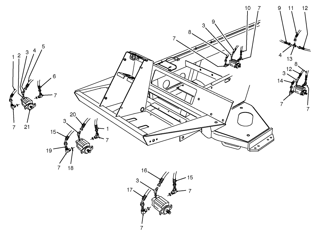 CUTTING UNIT HYDRAULIC COMPONENTS
