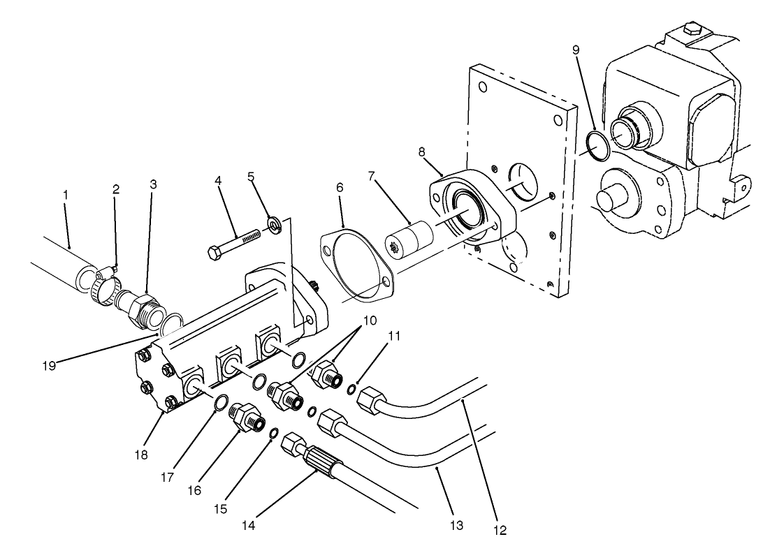 GEAR PUMP INSTALLATION ASSEMBLY