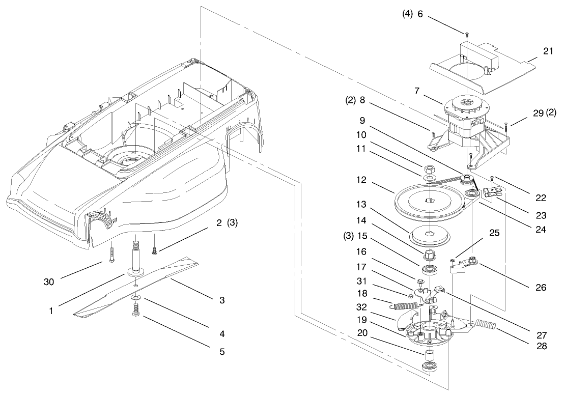 Motor And Blade Assembly