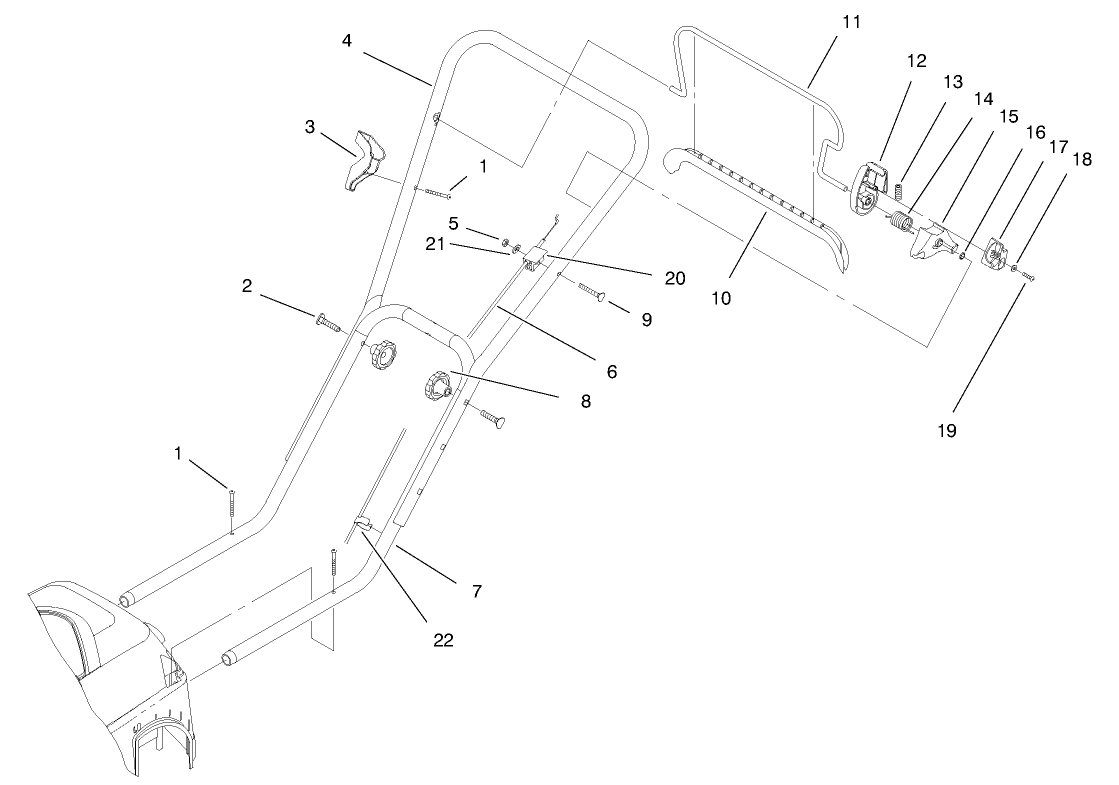 Handle And Controls Assembly