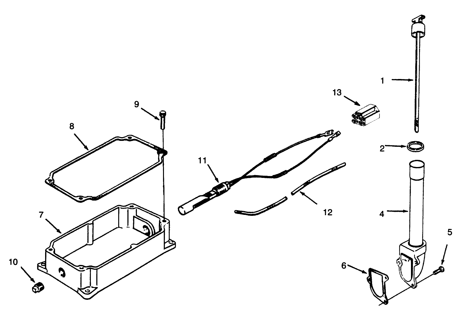 Oil Pan And Dipstick