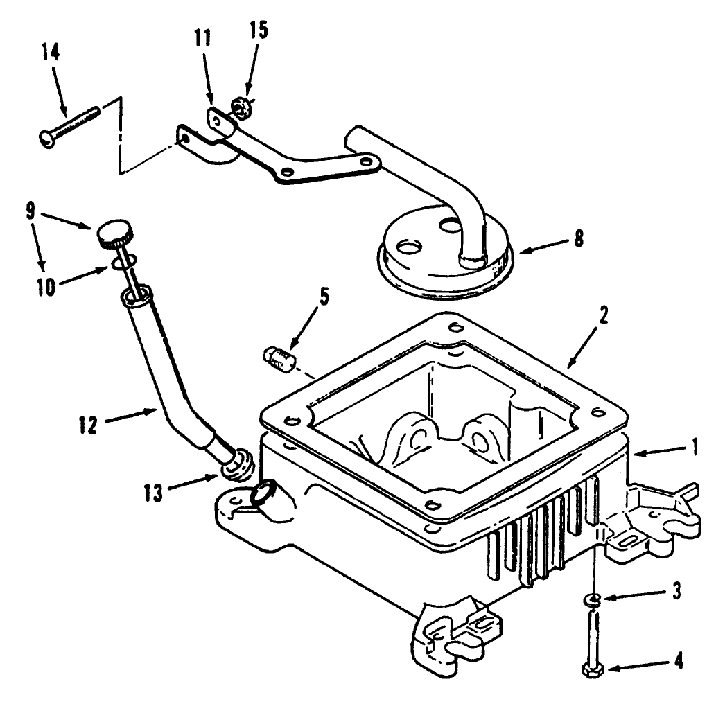 Oil Base And Fill Tube And Bracket