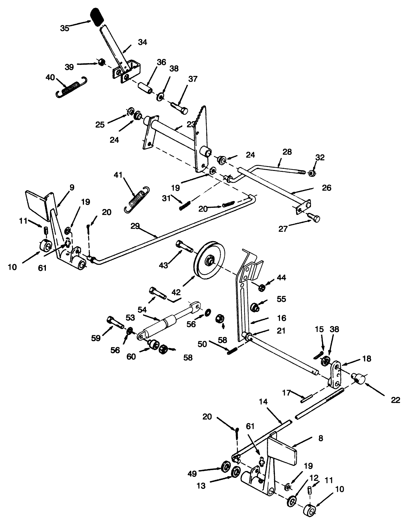 Clutch, Brake And Speed Control Linkage