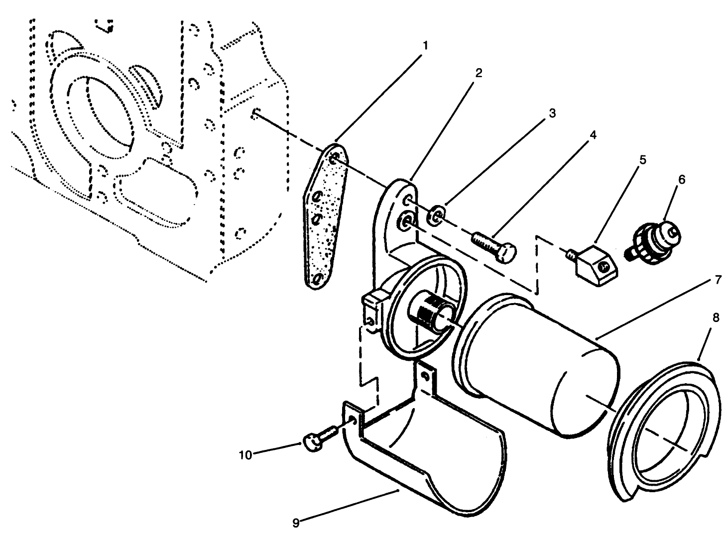 Oil Filter And Low Oil Pressure Cut-Off Switch