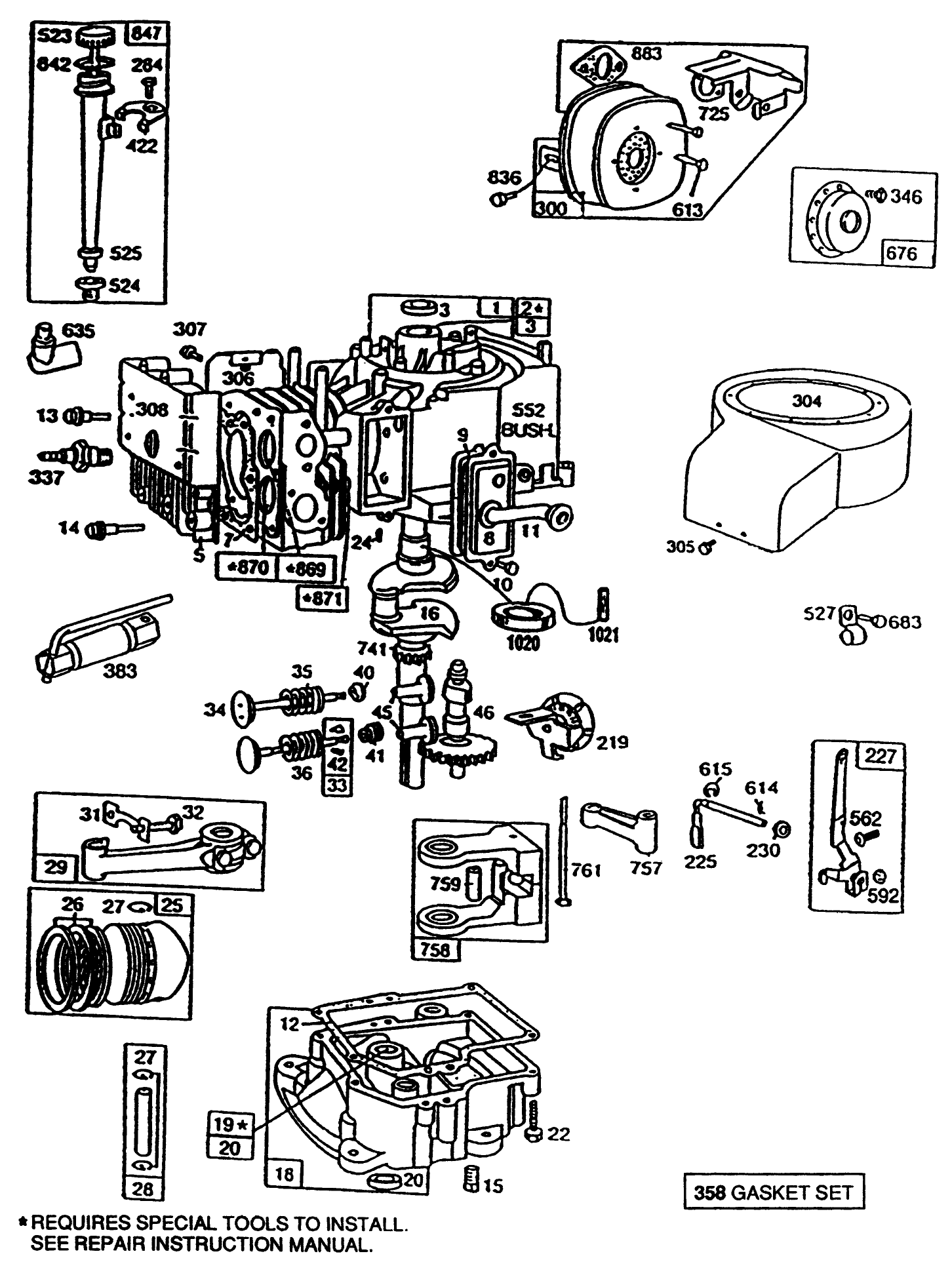 Briggs & Stratton Model No. 195707-0121-01