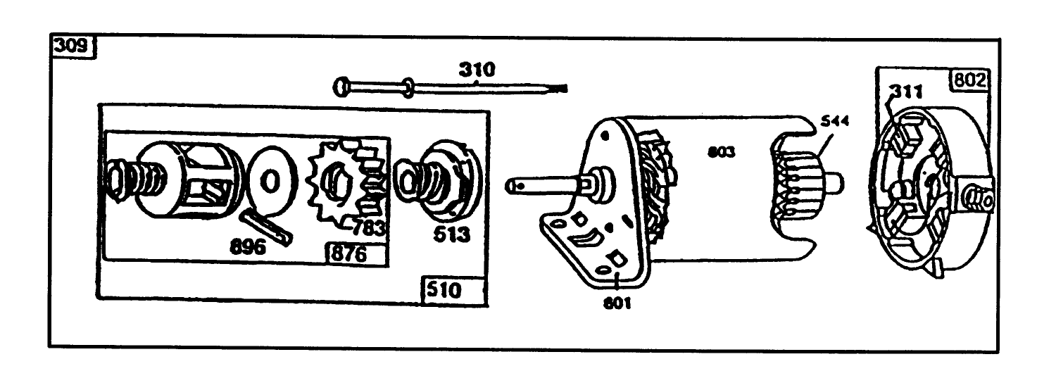 Starter-Briggs & Stratton No. 195707-0121-01
