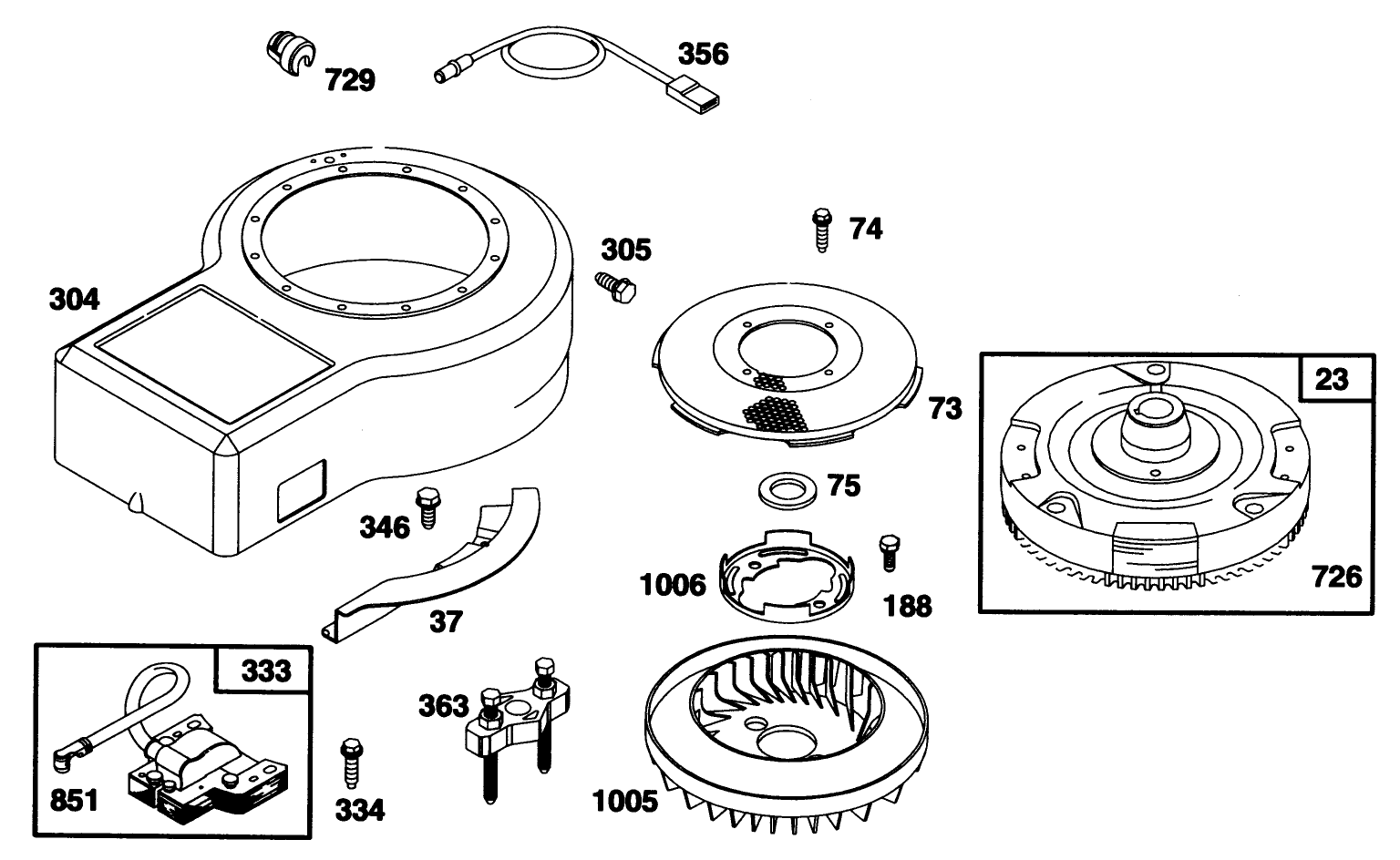 Engine Briggs & Stratton Model 28b707-0126-01