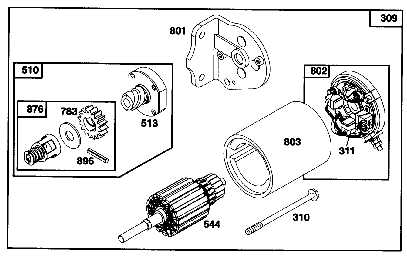 Engine Briggs & Stratton Model 28b707-0126-01
