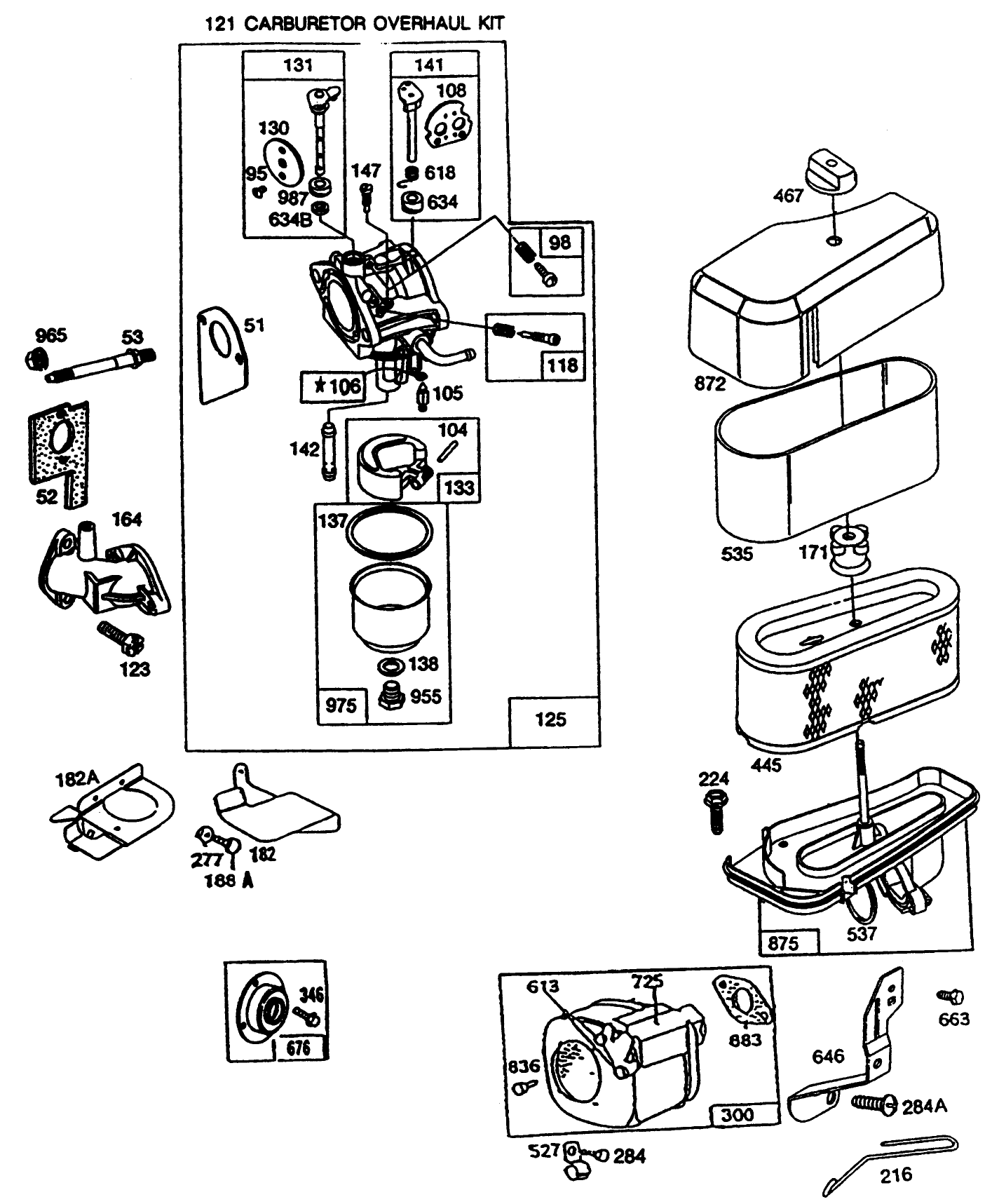 Briggs & Stratton Model No. 286707-0119-01