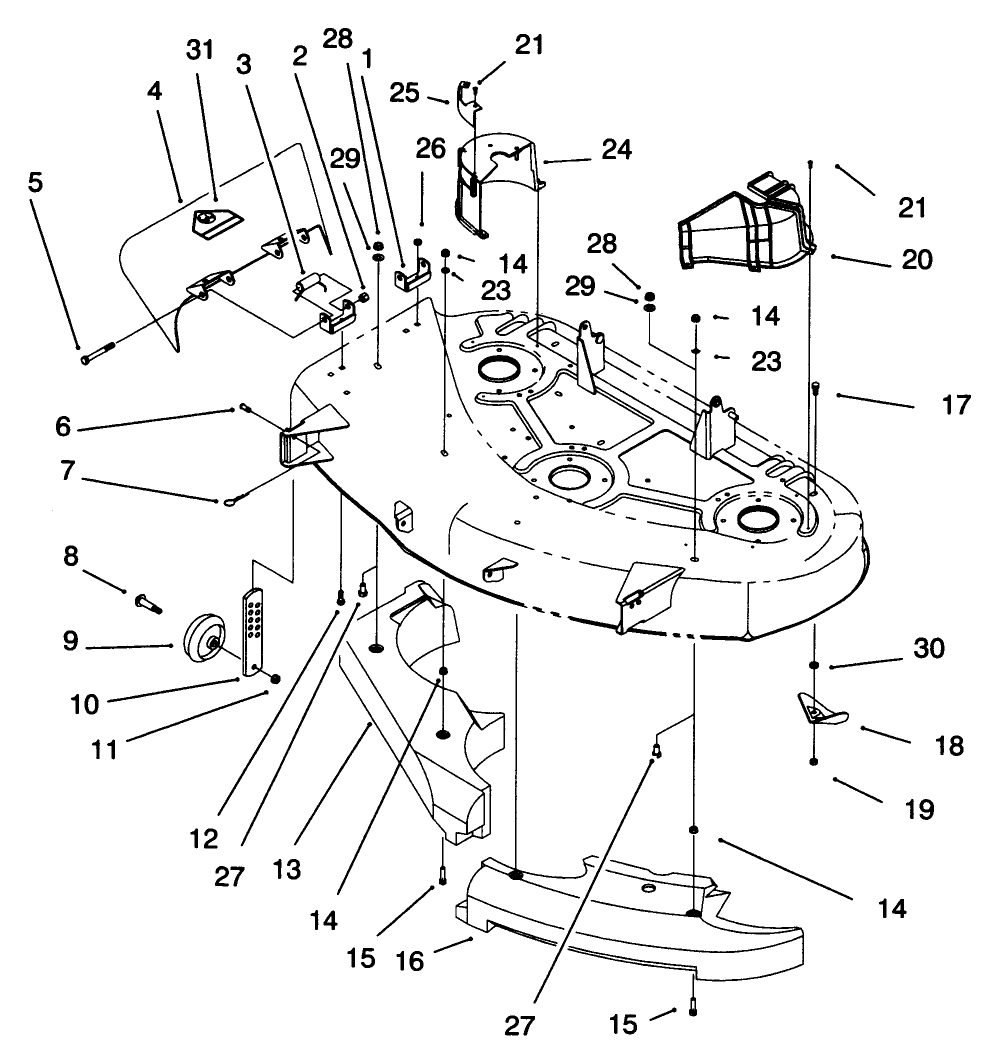 Belt Cover & Deflector Assembly