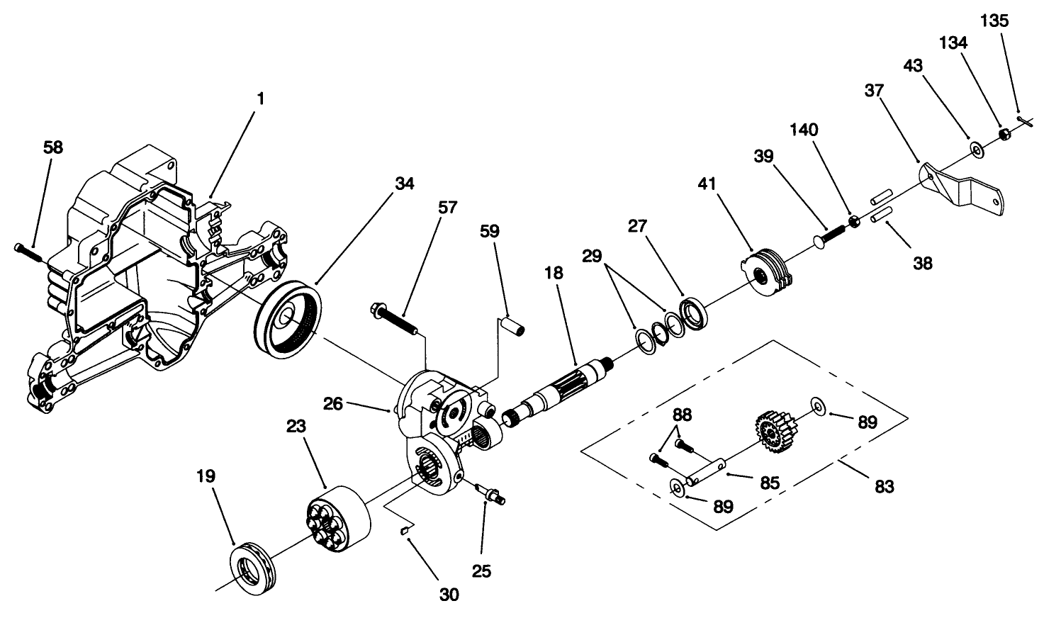 Hydro Transaxle Assembly (continued)