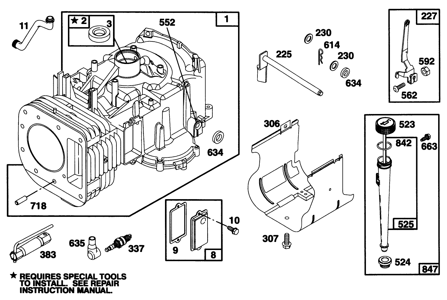 Engine Briggs & Stratton Model 28q777-0668-A1