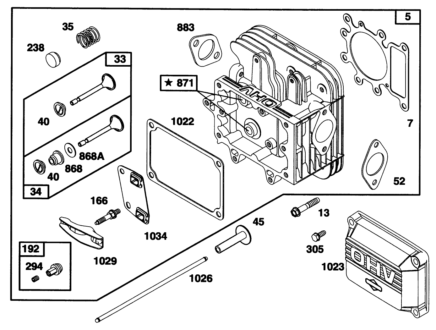 Engine Briggs & Stratton Model 28q777-0668-A