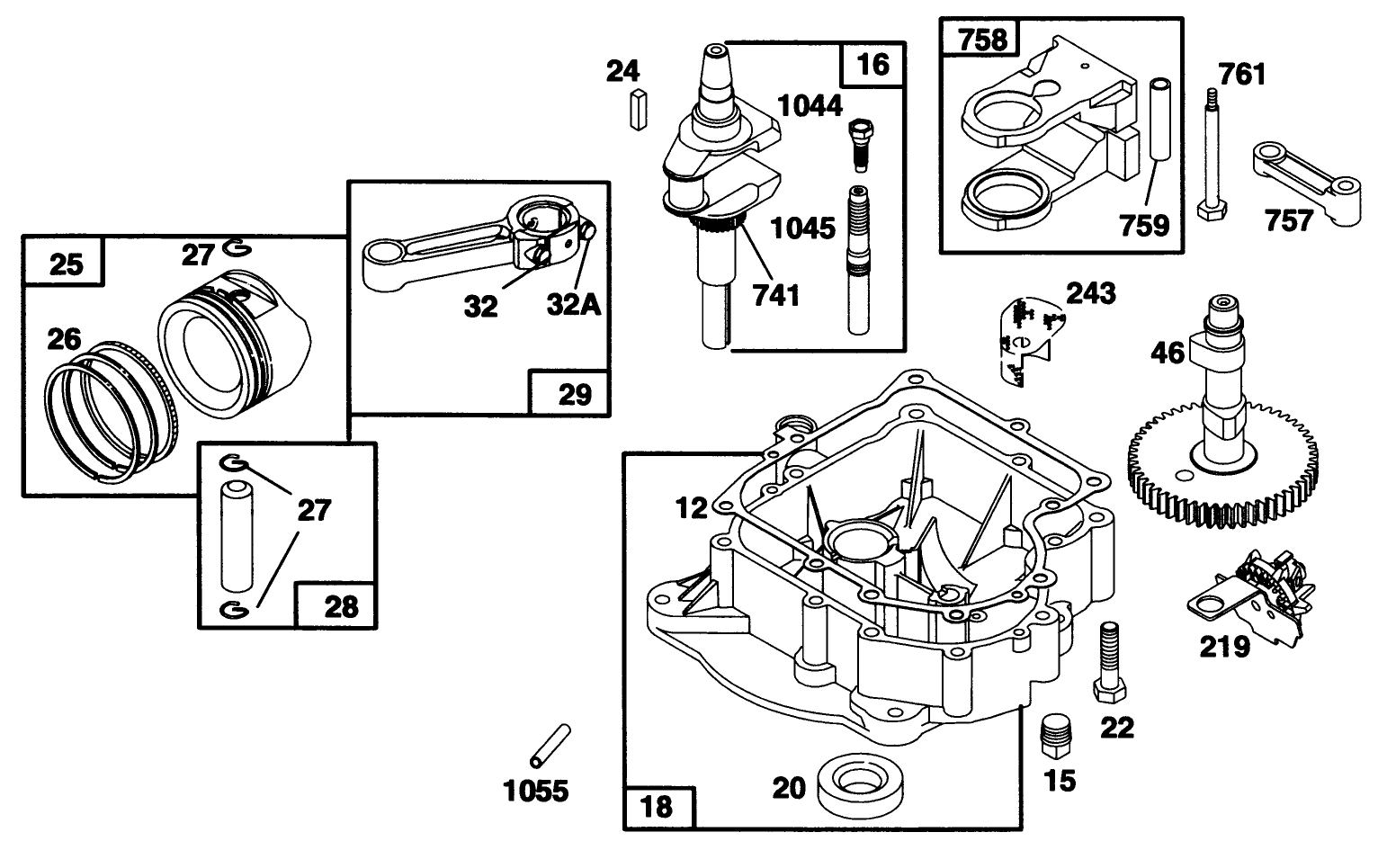 Engine Briggs & Stratton Model 28q777-0668-A1