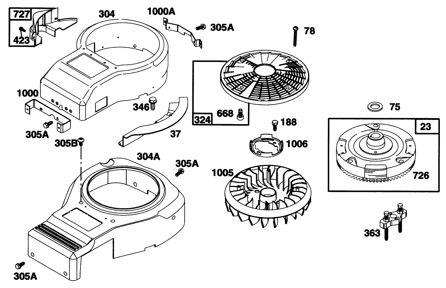 Engine Briggs & Stratton Model 28q777-0668-A1