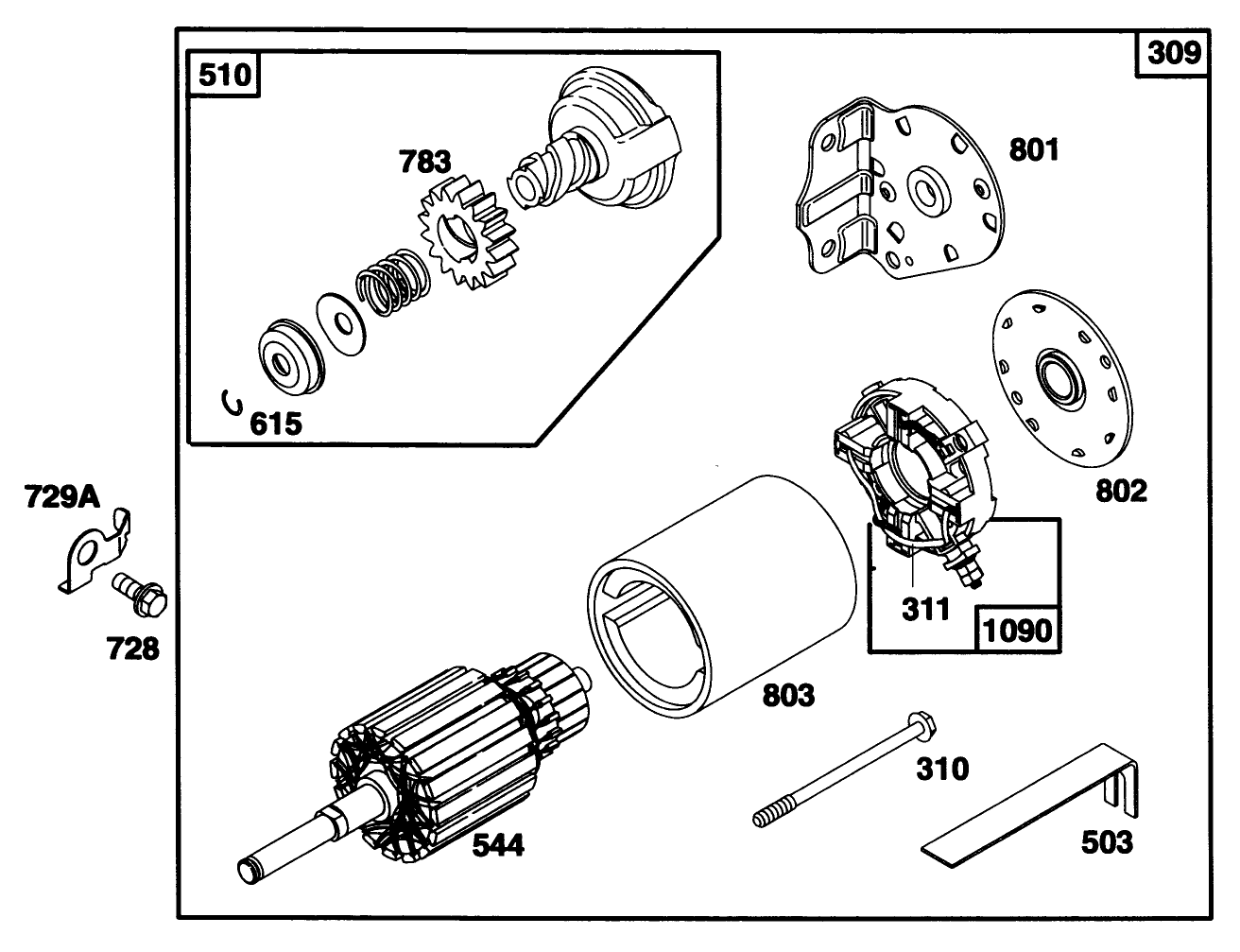Engine Briggs & Stratton Model 28q777-0668-A1