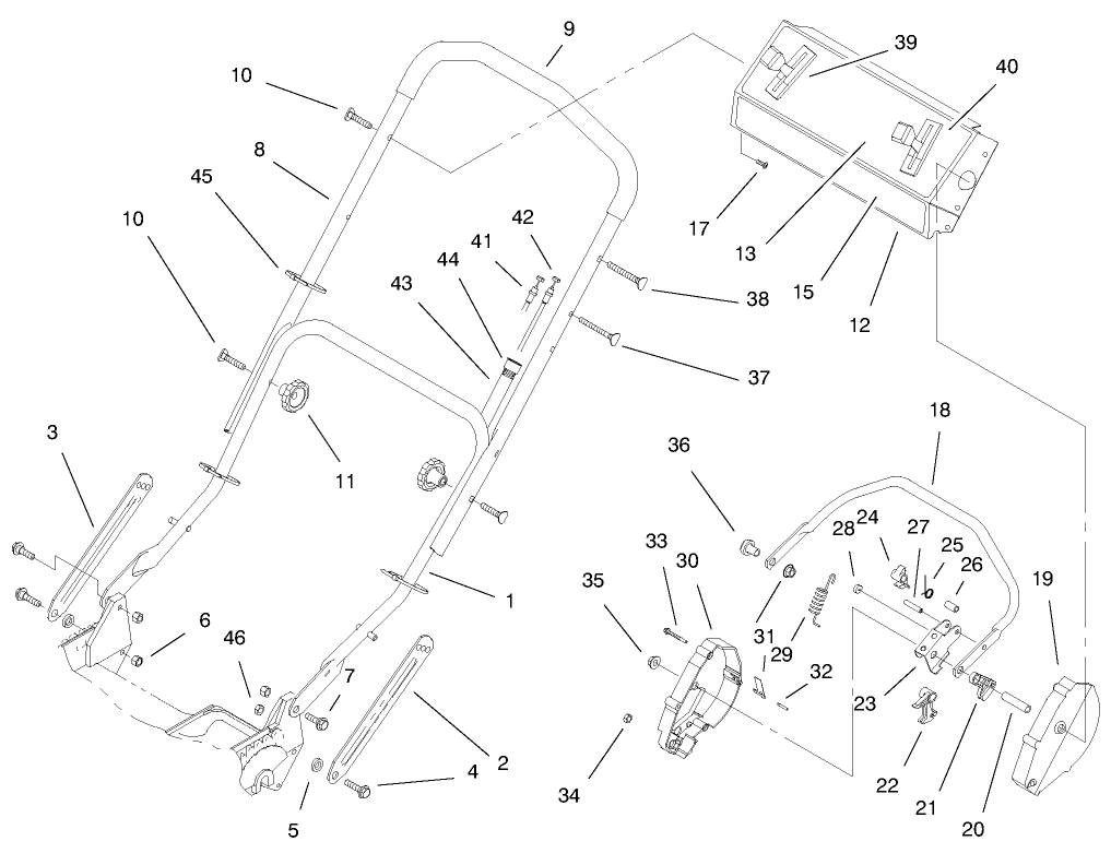Handle Assembly (model No. 20475 Only)