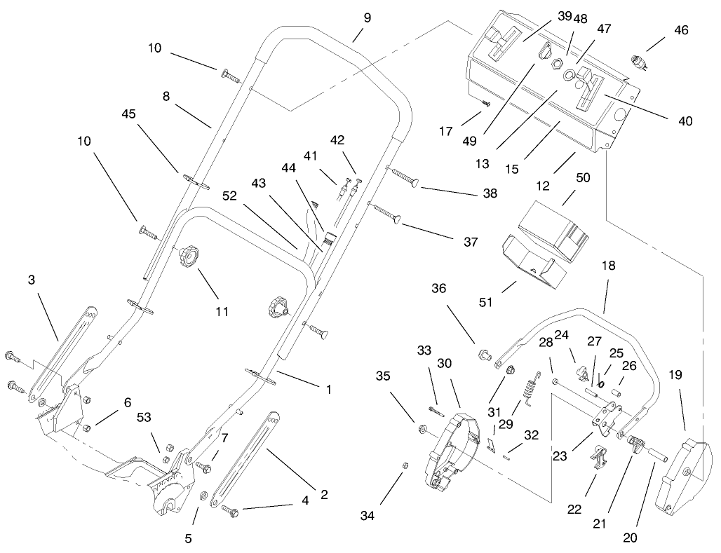 Handle Assembly (model No. 20476 Only)