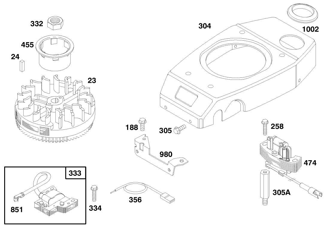 Engine Gts 150 (model No. 20476 Only)