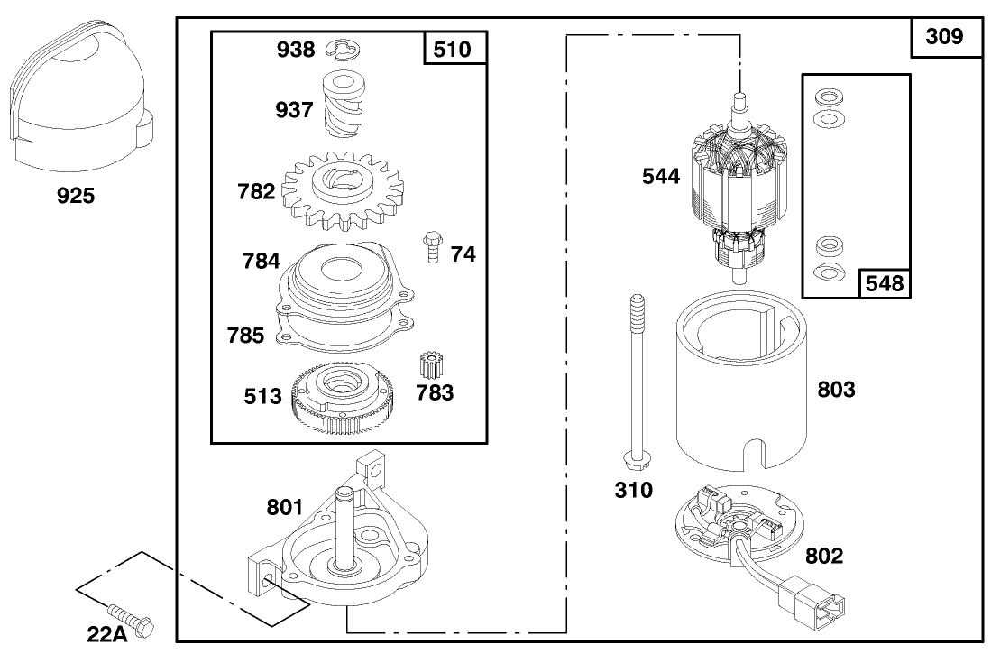 Engine Gts 150 (model No. 20476 Only)