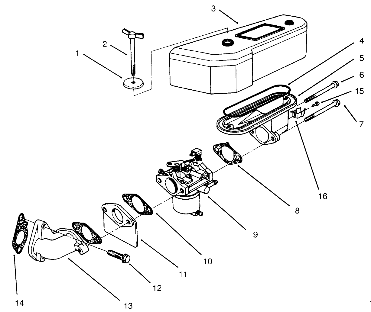 Air Cleaner & Carburetor Assembly