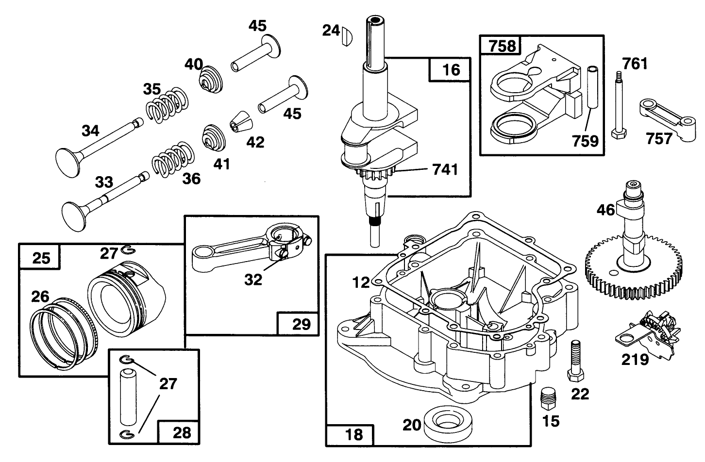 Engine Briggs & Stratton Model 283707-0156-01