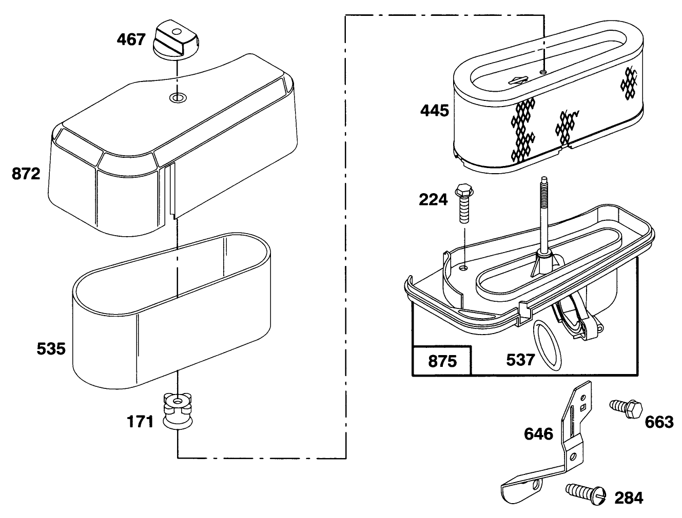 Engine Briggs & Stratton Model 283707-0156-01