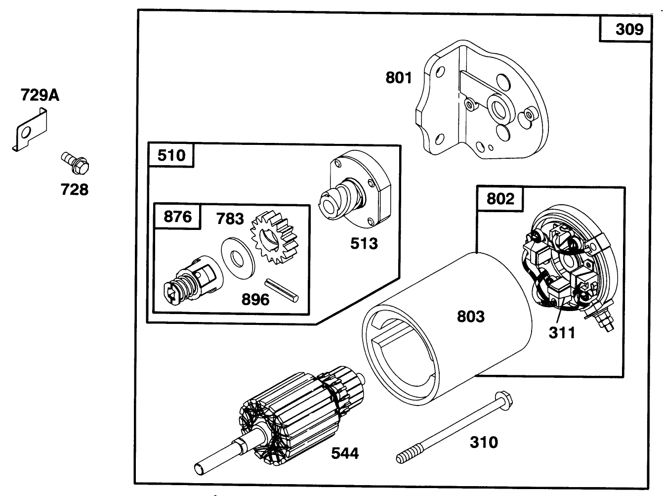 Engine Briggs & Stratton Model 283707-0156-01
