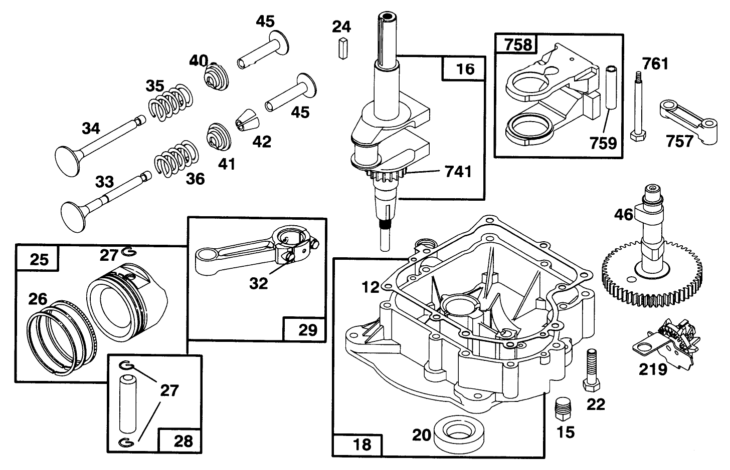 Engine Briggs & Stratton Model 282707-0119-01