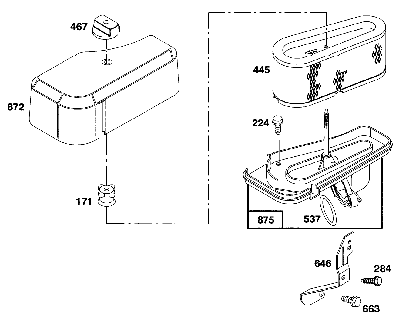 Engine Briggs & Stratton Model 282707-0119-01