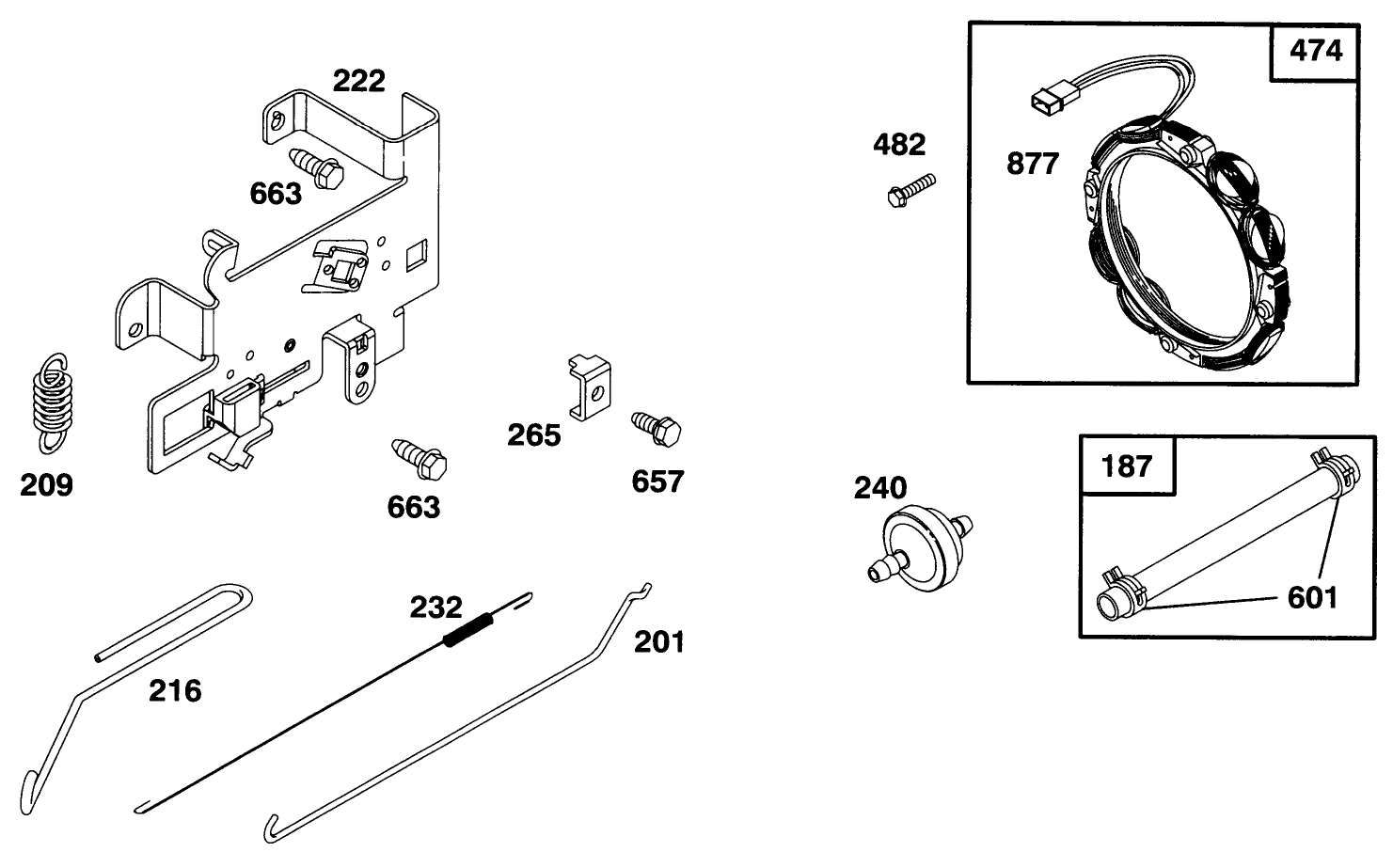 Engine Briggs & Stratton Model 282707-0119-01