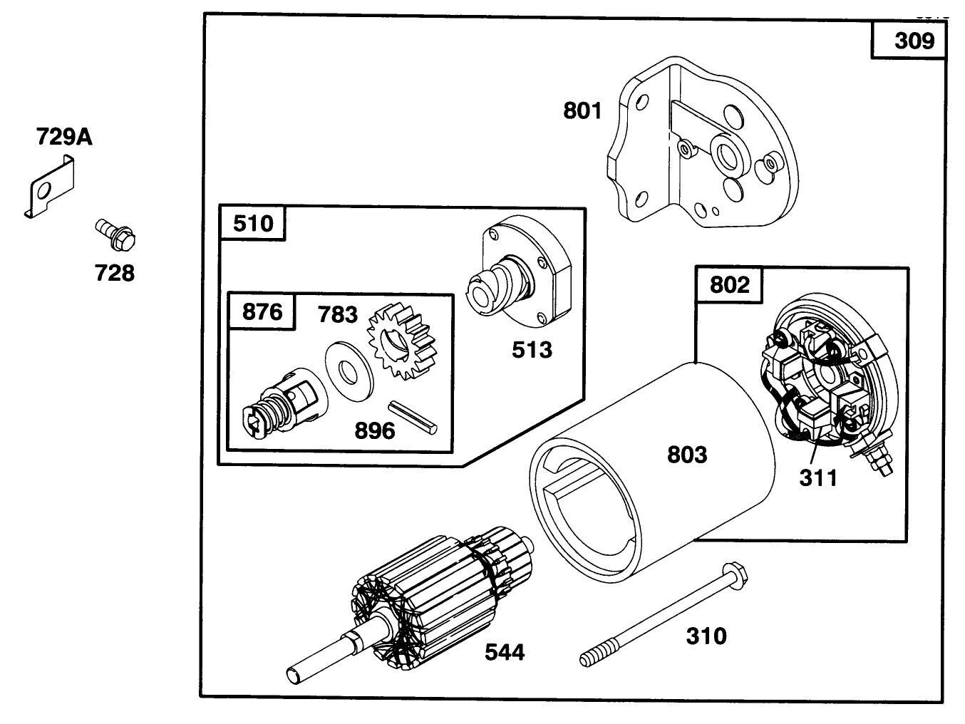 Engine Briggs & Stratton Model 282707-0119-01